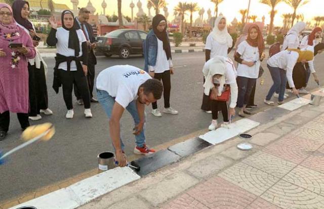 انطلاق مبادرة مهرجان ”ألوان” لتجميل شوارع وميادين شرم الشيخ