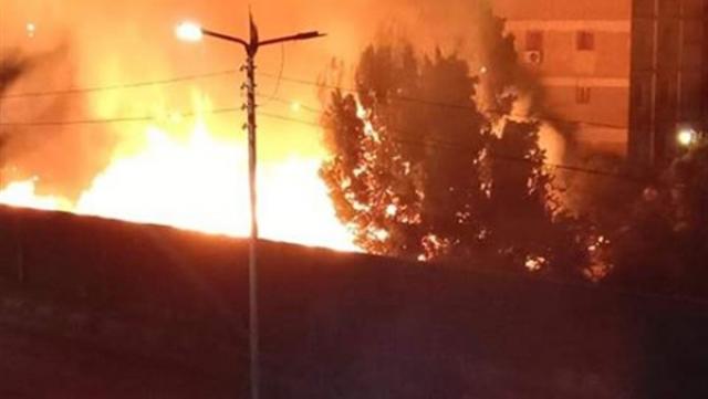 السيطرة على حريق شب بمخلفات في قطعة أرض بأوسيم