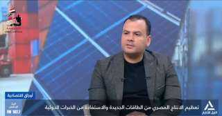 محمد عنتر: الدولة تعمل على تصنيع مكونات أجهزة توليد الطاقة الشمسية من الرمال السوداء