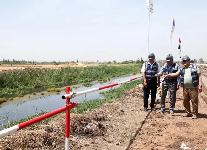 رئيس الهيئة العربية للتصنيع يتفقد أعمال إنشاء مصانع تدوير المخلفات الصلبة بكفر الشيخ