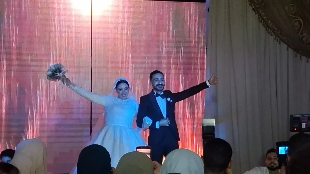 فرحة العمر.. زفاف عبدالله أبوالعلا ونورهان محمد في أجواء ساحرة