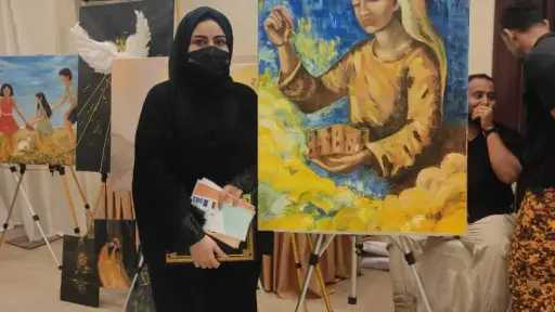 ابتهال عبد الوارث تتصدر مسابقة «رسام السلام» ضمن مشروع «جسور السلام» في عدن