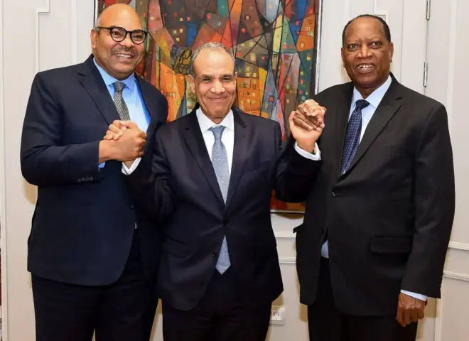 وزير الخارجية يلتقي نظيره التنزاني