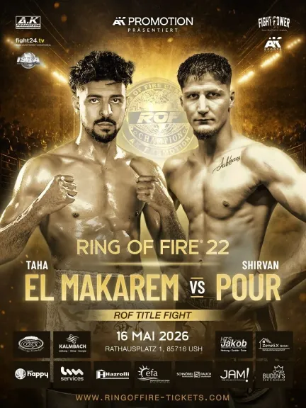 اللاعب المصري طه أبو المكارم يواجه الإيراني شيرفان بور في قمة البوكسينج بألمانيا