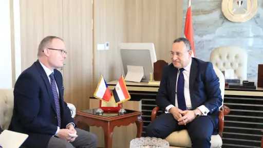 وزير التعليم العالي يبحث آفاق التعاون المشترك مع سفير التشيك