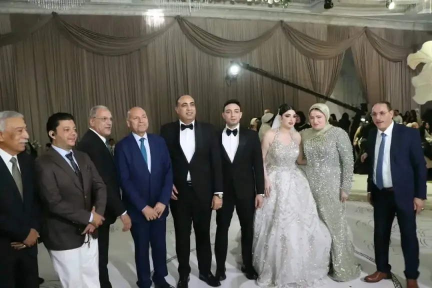 زفاف النقيب عبدالعزيز وأمنية ناصر.. ليلة جمعت كبار الشخصيات السياسية والبرلمانية في أجواء استثنائية