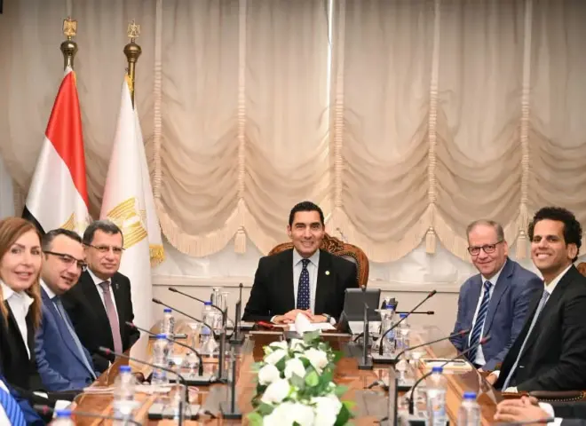 وزير الرياضة يستقبل وفد مجموعة مستشفيات كليوباتر