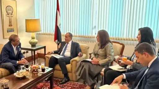 وزير الخارجية يلتقي الرئيس التنفيذي لأحد أكبر الشركات التايلندية العاملة في مجال البتروكيماويات بمصر