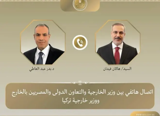 اتصال حول المستجدات الإقليمية بين وزير الخارجية ونظيره التركي